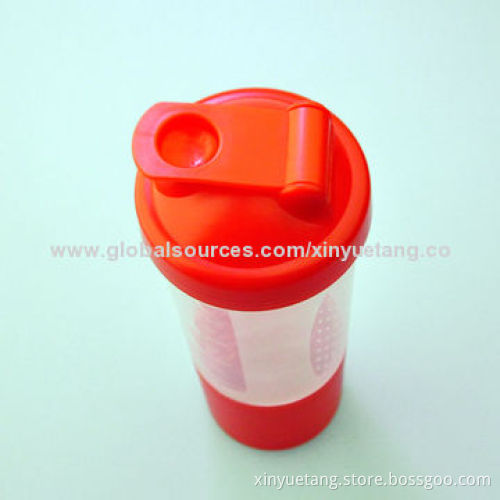 500mL High-quality Shaker Protein Water Bottle with Plastic Mixer Ball, Plastic Spray Bottle